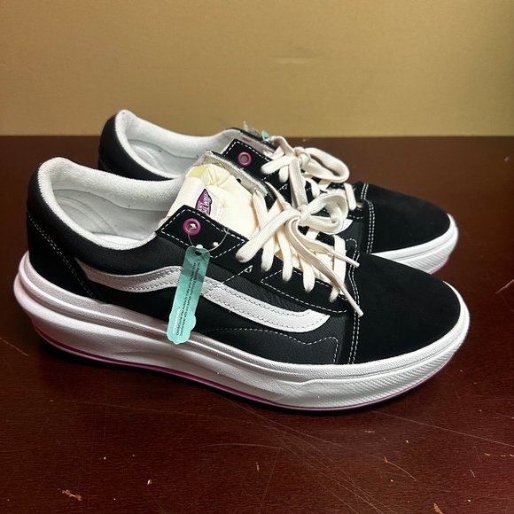 Vans Mens Black Old Skool 721356 Lace Up Low Top Skate Sneaker Size US 10.5 - Picture 1 of 6